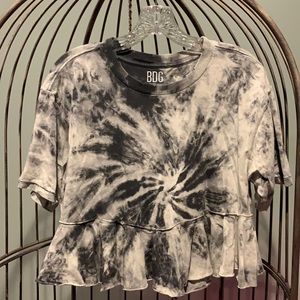 BDG Tie-Dyed Semi Cropped Top